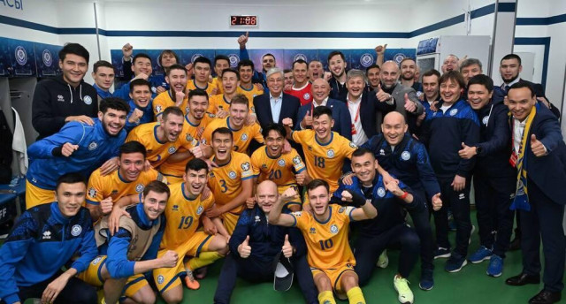 President Tokayev congratulates Kazakhstan’s football team on their victory