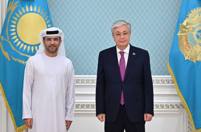 К.Токаев обсудил сотрудничество с управляющим директором Abu Dhabi Ports Group