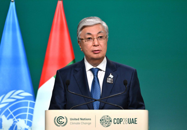 Касым-Жомарт Токаев выступил на Всемирном климатическом саммите в Дубае