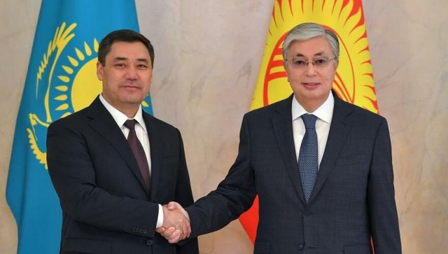 К.Токаев поздравил Президента Кыргызстана с 20-летием подписания договора о союзнических отношениях