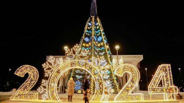 Две казахстанские новогодние елки вошли в ТОП-10 самых высоких в СНГ