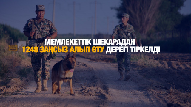 Мемлекеттік шекарадан 1248 заңсыз алып өту дерегі тіркелді