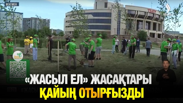 «Жасыл ел» жасақтары қайың көшеттерін отырғызды