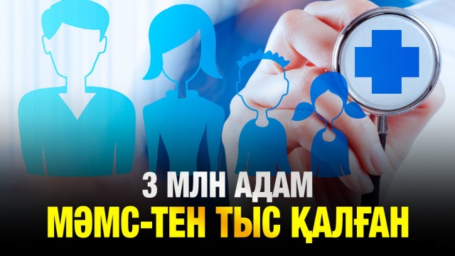 3 млн адам МӘМС-тен тыс қалған