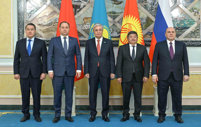 Президент Казахстана встретился с Главами Правительств России, Беларуси и Кыргызстана
