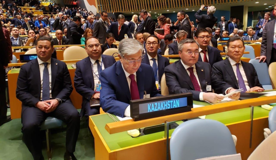 Kassym-Jomart Tokayev attends general debate of 77th session of UN General Assembly
