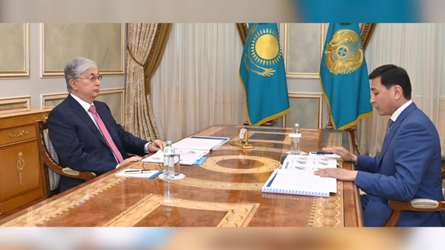 Head of State receives Nur-Sultan city mayor Altai Kulginov