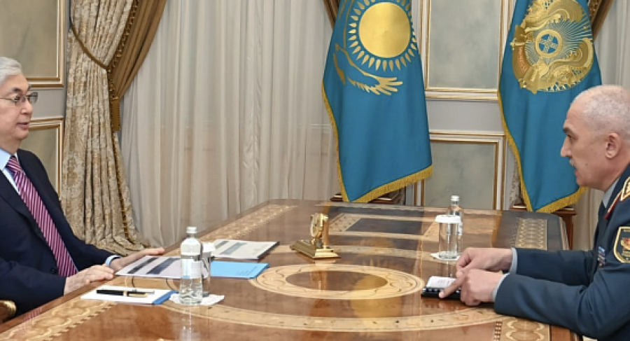 Kassym-Jomart Tokayev receives Kazakh Defense Minister