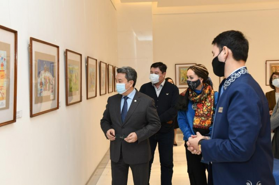 Children’s art exhibition ‘Tugan zherim’ opens in Nur-Sultan
