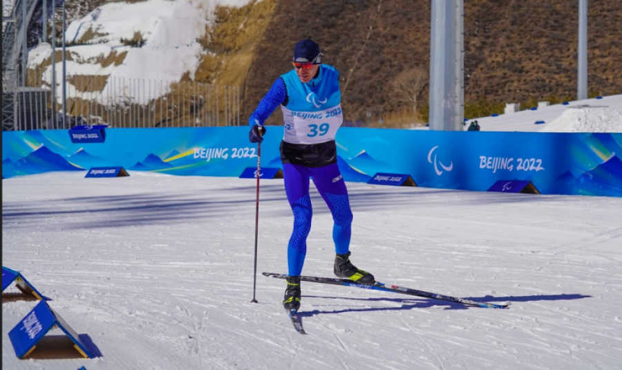 Kazakh athlete finishes fifth in para cross-country skiing