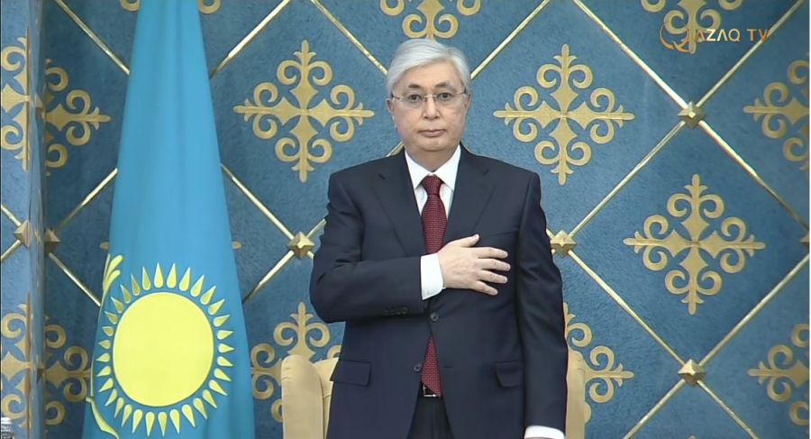 К.Токаев выступает с Посланием народу Казахстана