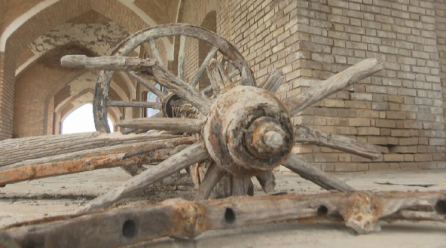 Ancient wheel cart found in Turkistan region