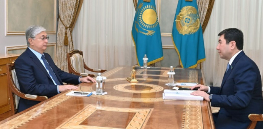 Head of State receives Mazhilis Chairperson Yerlan Koshanov