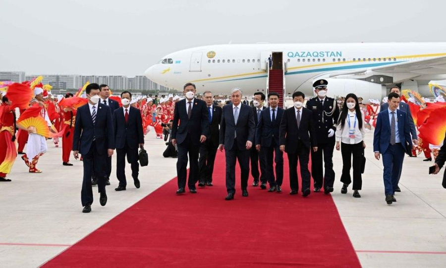 Kassym-Jomart Tokayev arrives in China for state visit