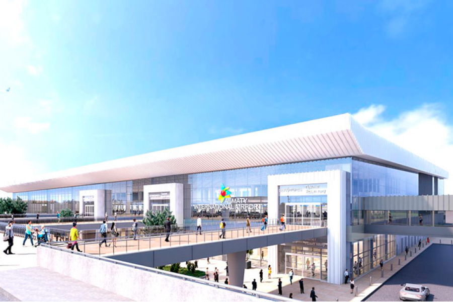 Новый международный терминал строят в Алматы