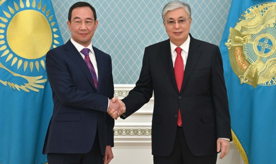 Kassym-Jomart Tokayev receives Head of Sakha Republic Aysen Nikolayev